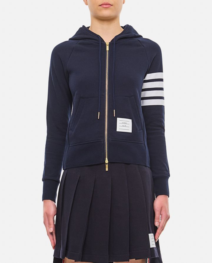 Thom Browne o1s22i1n0924 4-Bar Hoodie in Navy Blue Size XS / US 0-2 / IT 36-38 - 1 Thumbnail