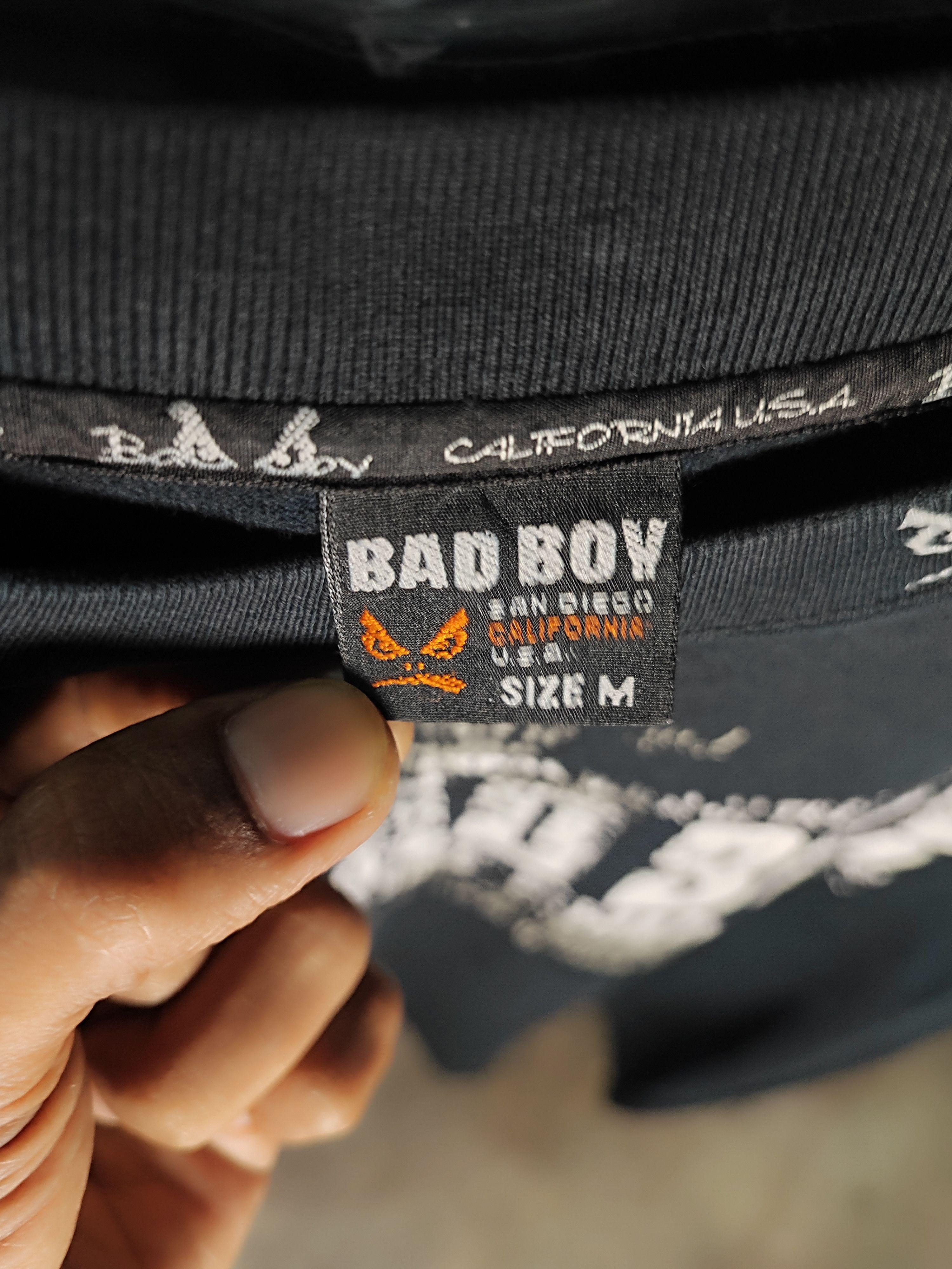 Number (N)ine Vintage 90s Bad Boy Tee Made in USA Puff Print Streetwear Size US M / EU 48-50 / 2 - 7 Thumbnail