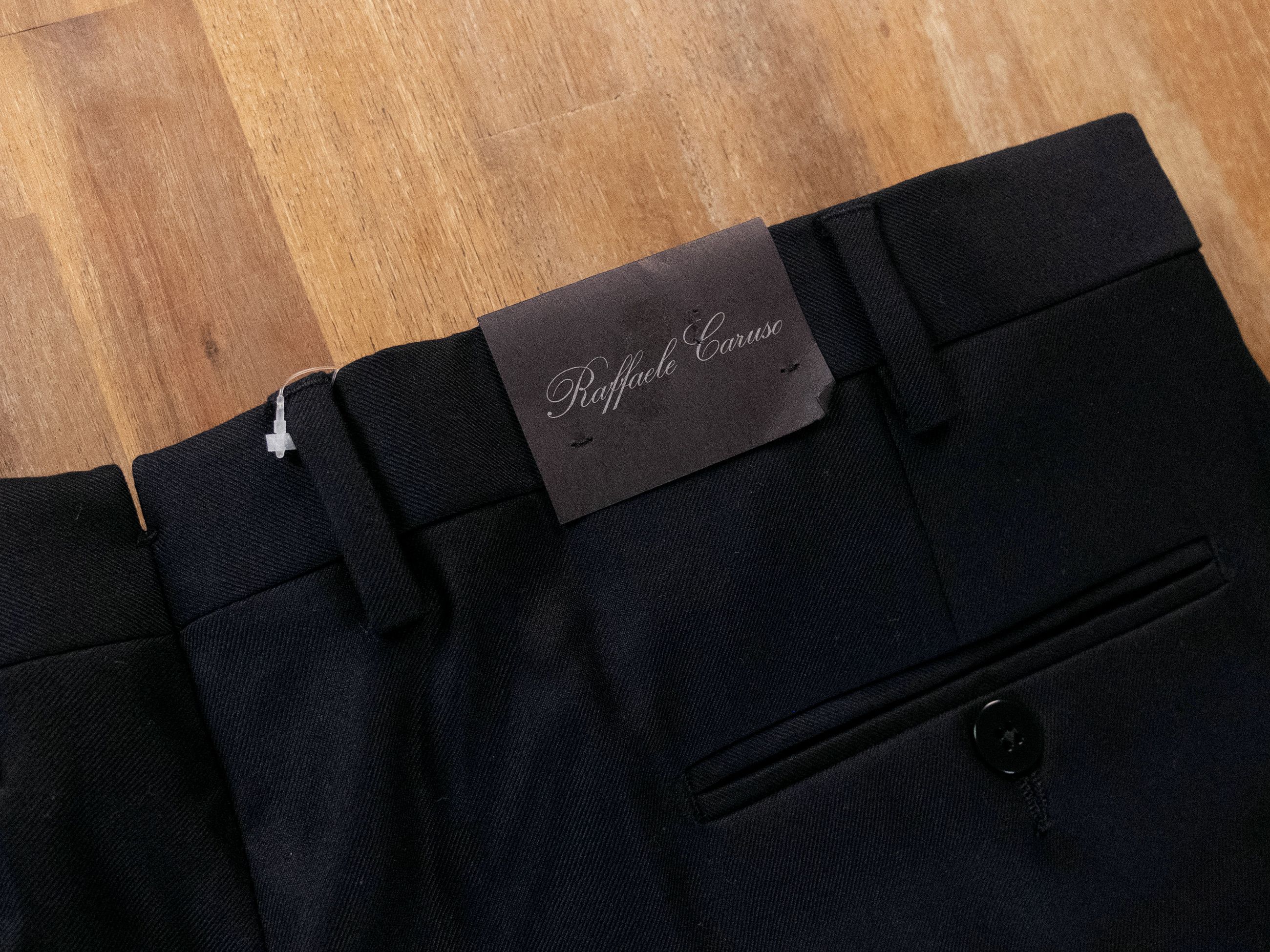 Caruso CARUSO navy blue wool dress pants trousers 34 / 50 Size US 34 / EU 50 - 8 Thumbnail
