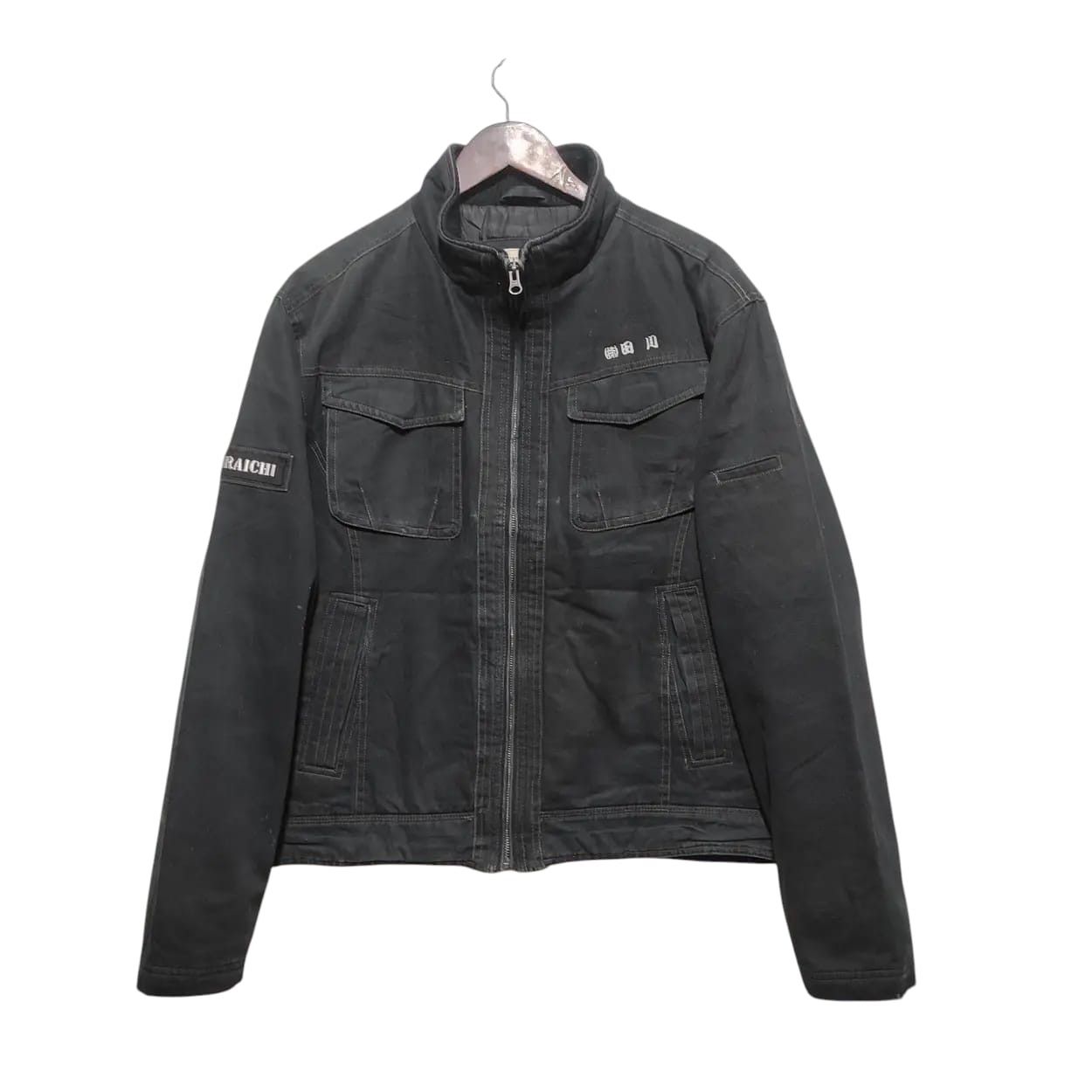 Vintage Vtg Distressed Tora by Toraichi Tactical Denim Jacket Racer Size US L / EU 52-54 / 3 - 1 Thumbnail