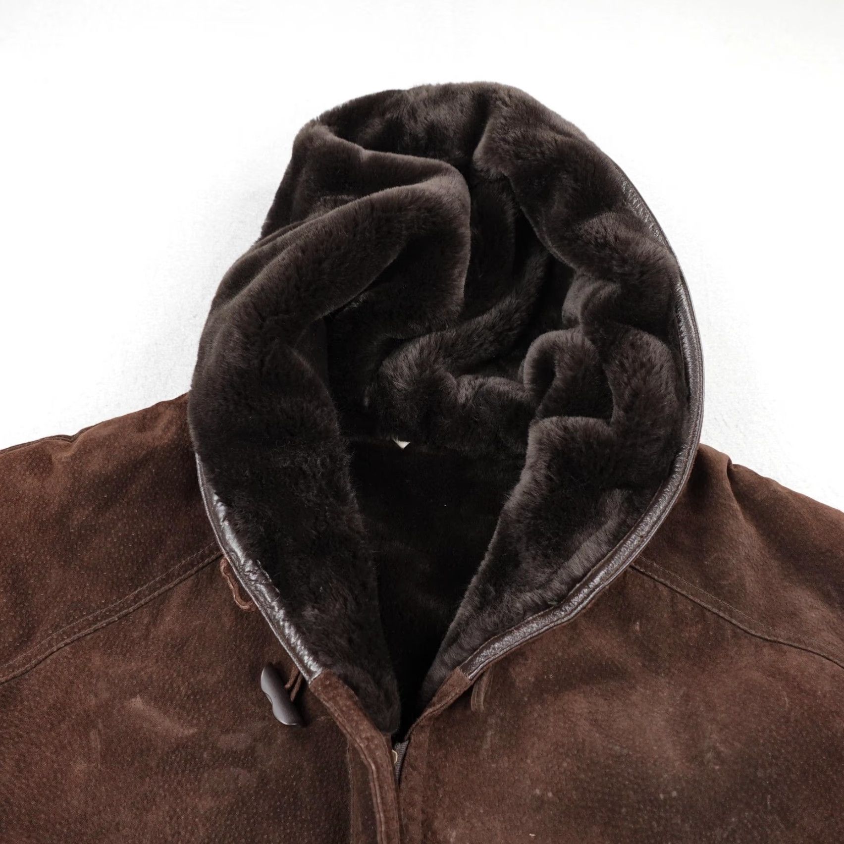 Vintage VINTAGE Marvin Richards Coat Womens Medium Suede Leather Faux Fur Toggle Size M / US 6-8 / IT 42-44 - 2 Thumbnail