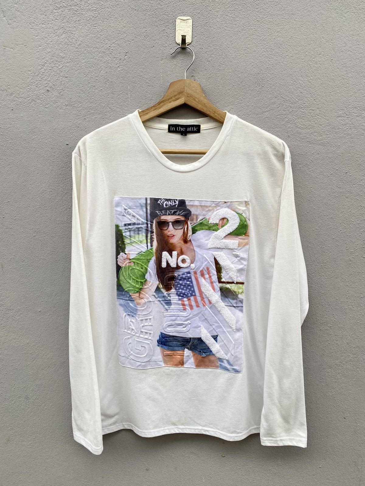 Japanese Brand IN THE ATTIC Longsleeve Tshirt