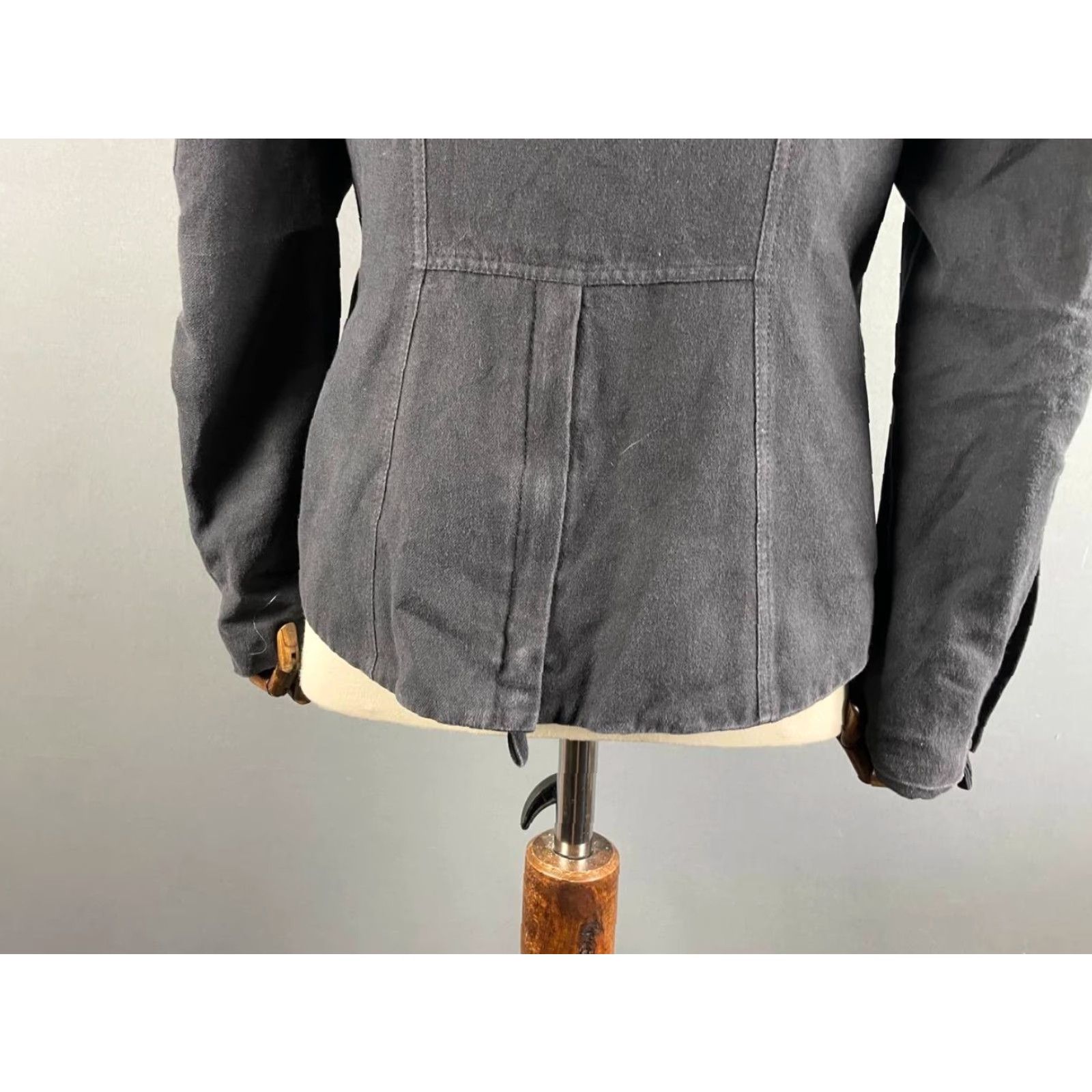 Vintage Annette Görtz Jacket Parka Womens Long Sleeve Black Ramie Zip Full Zip Size 40 Coat Size S / US 4 / IT 40 - 6 Thumbnail