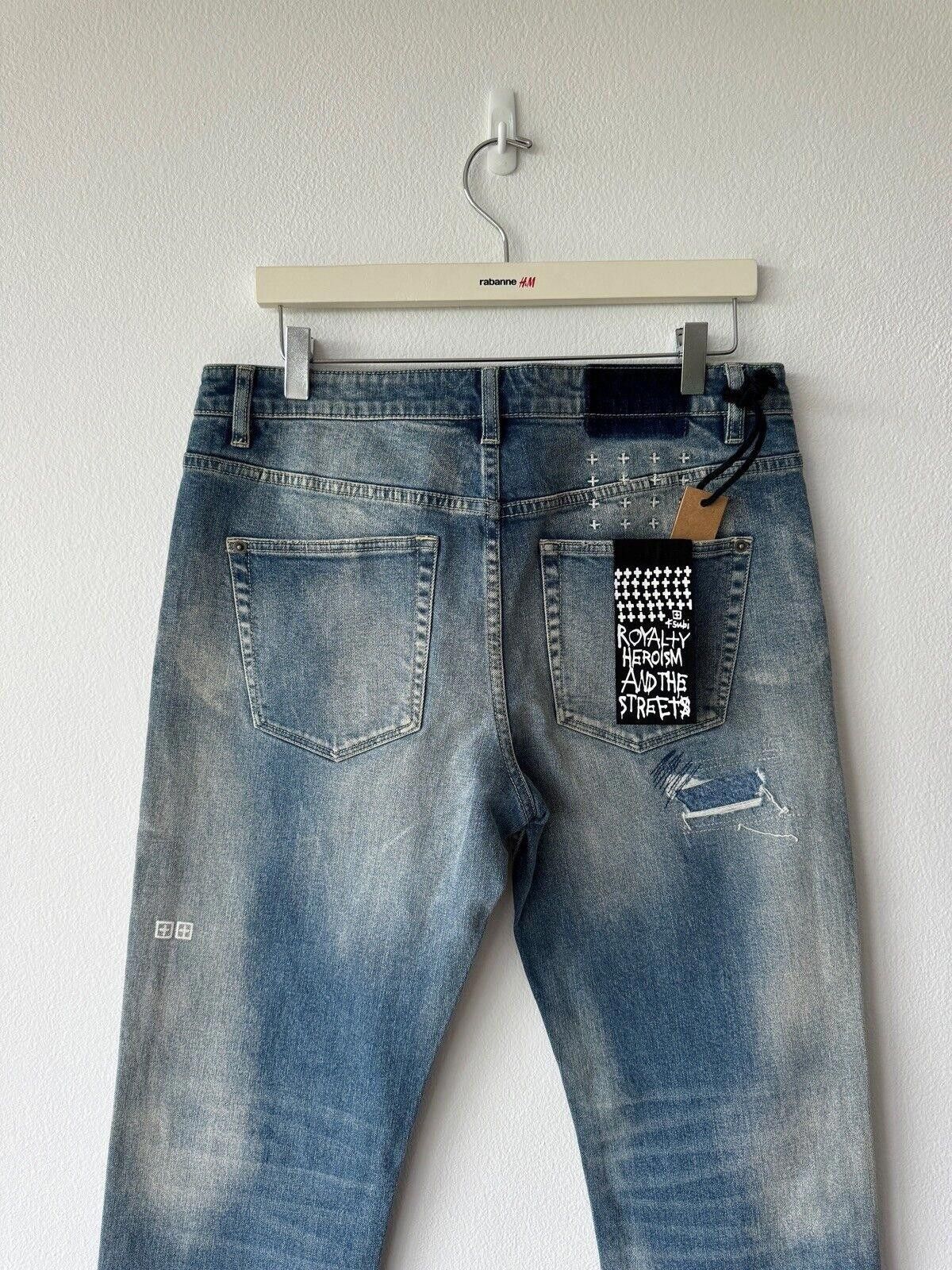 Ksubi new Ksubi mens denim jean hazlow 32 medium tektonik blue rip Size US 32 / EU 48 - 6 Thumbnail