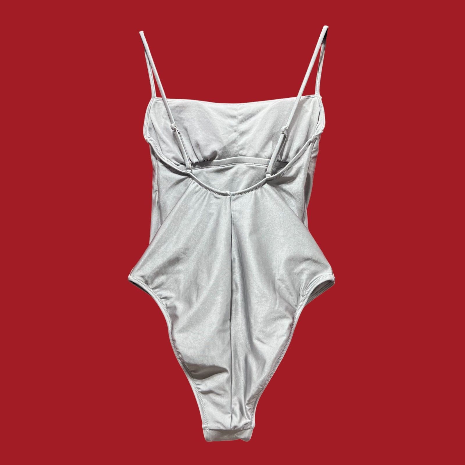 Other Shade & Shore - Women's Square Neck High Leg Cheeky Swimsuit Size ONE SIZE - 4 Thumbnail