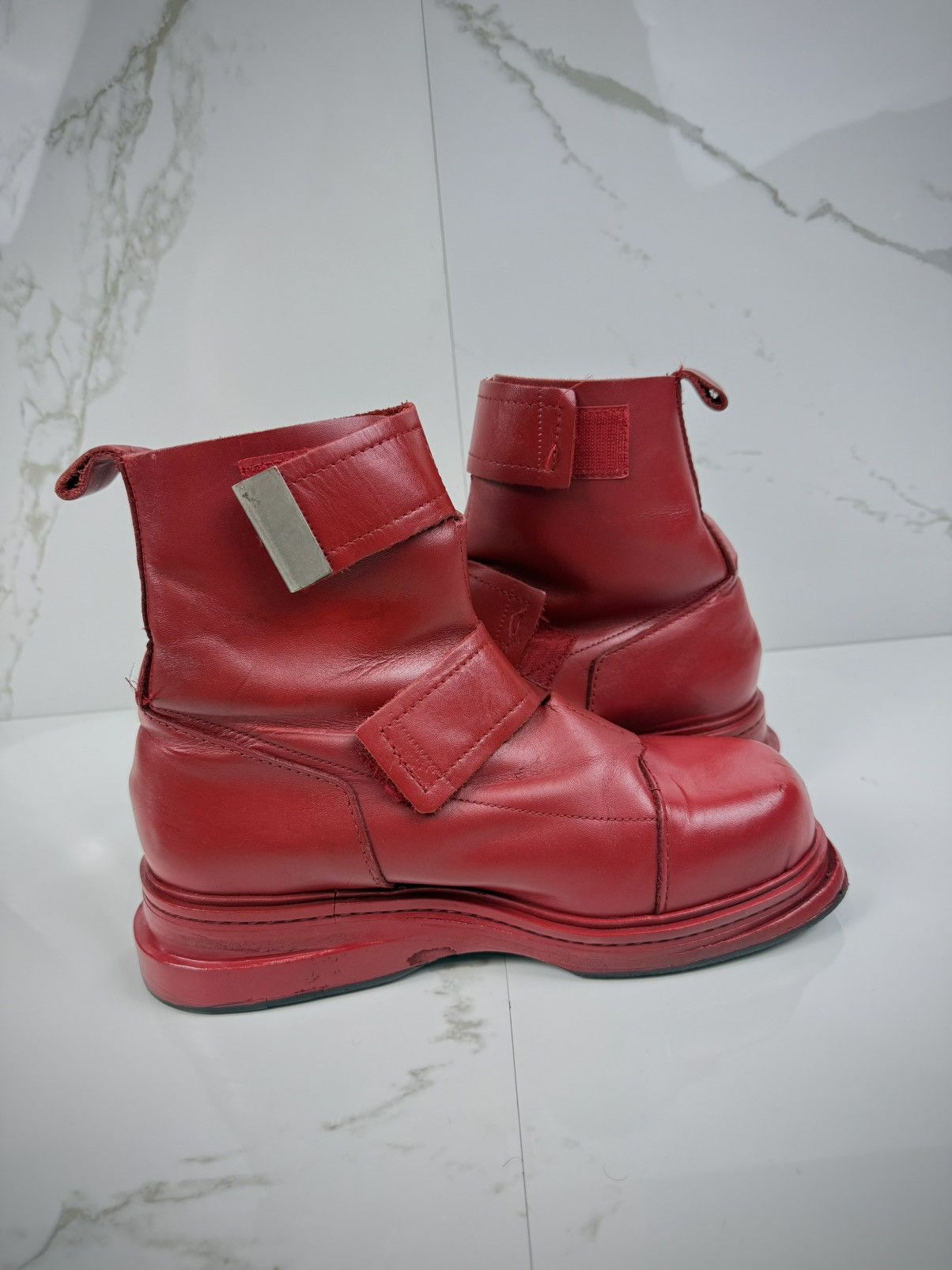 Dirk Bikkembergs Dirk Bikkembergs AW95/96 Quad Metal Strap Boots Size US 8 / EU 41 - 3 Thumbnail