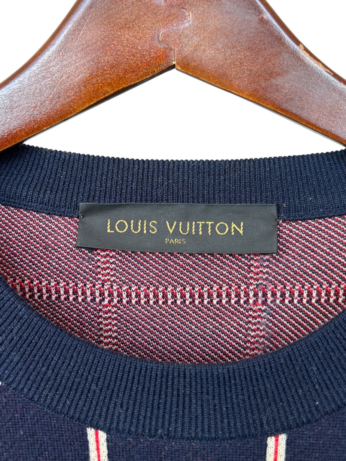 Louis Vuitton Louis Vuitton Check Wool Knit Sweater Size US L / EU 52-54 / 3 - 5 Thumbnail