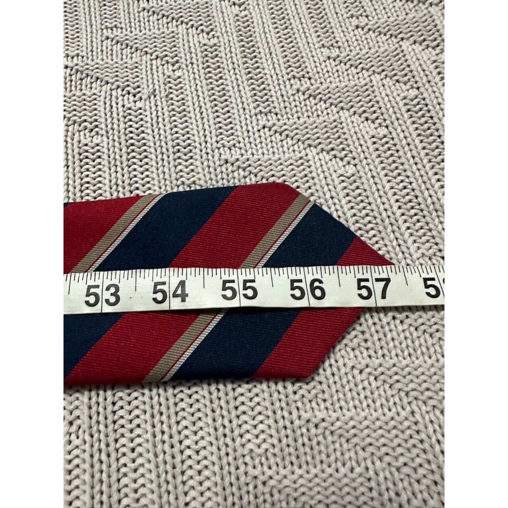 Blair Vintage Blair navy and red regimental striped tie Size ONE SIZE - 4 Thumbnail