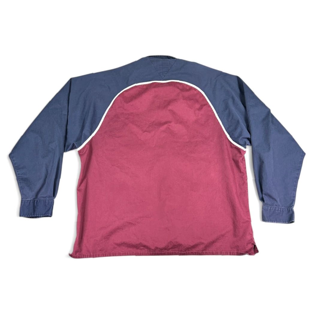 Tommy Hilfiger VINTAGE Tommy Hilfiger Shirt Adult EXTRA LARGE Red Blue Classics Zip Up 90s Size US XL / EU 56 / 4 - 3 Thumbnail