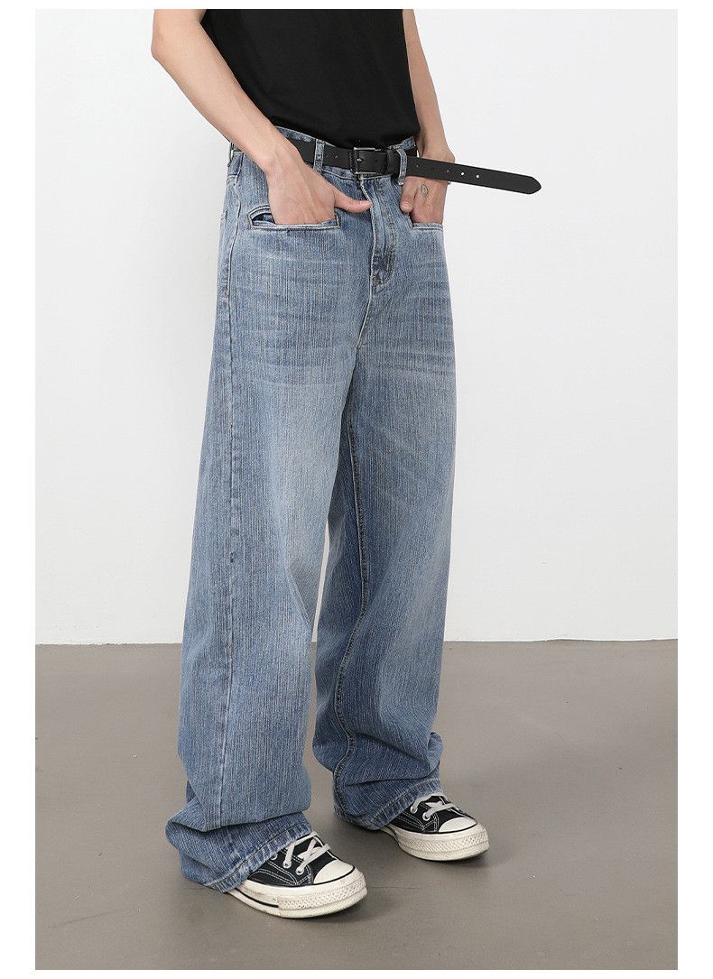 Japanese Brand Japanese retro style men's loose straight leg jeans Size US 32 / EU 48 - 4 Thumbnail