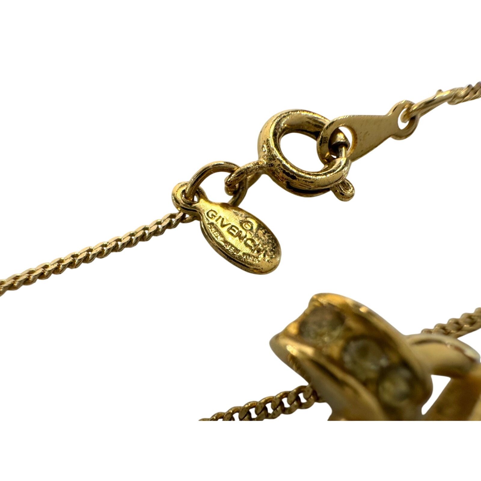 Givenchy Vintage Givenchy Rounded "G" Necklace Gold Plated Size ONE SIZE - 9 Thumbnail