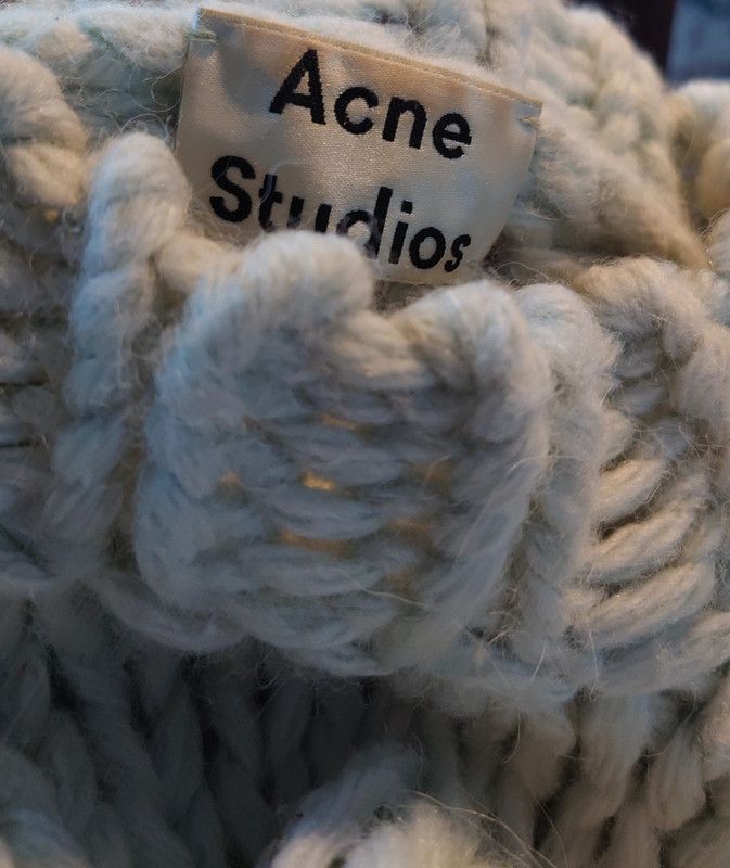 Acne Studios Acne Studios Chunky Oversized Green Pink Loose Knit Sweater Size US L / EU 52-54 / 3 - 2 Thumbnail