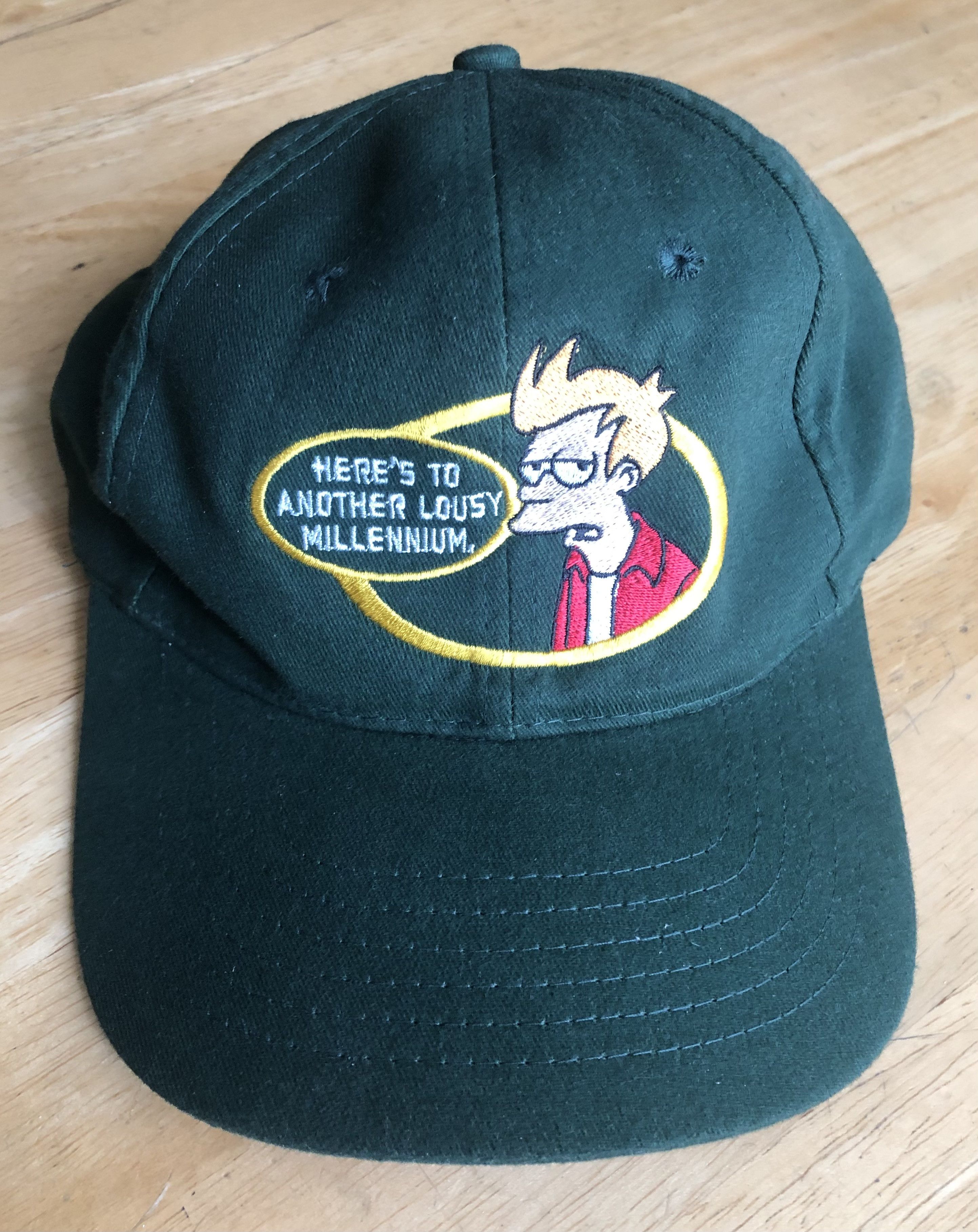 Other FUTURAMA Fry Here’s To Another Lousy Millennium Green Hat Size ONE SIZE - 1 Thumbnail