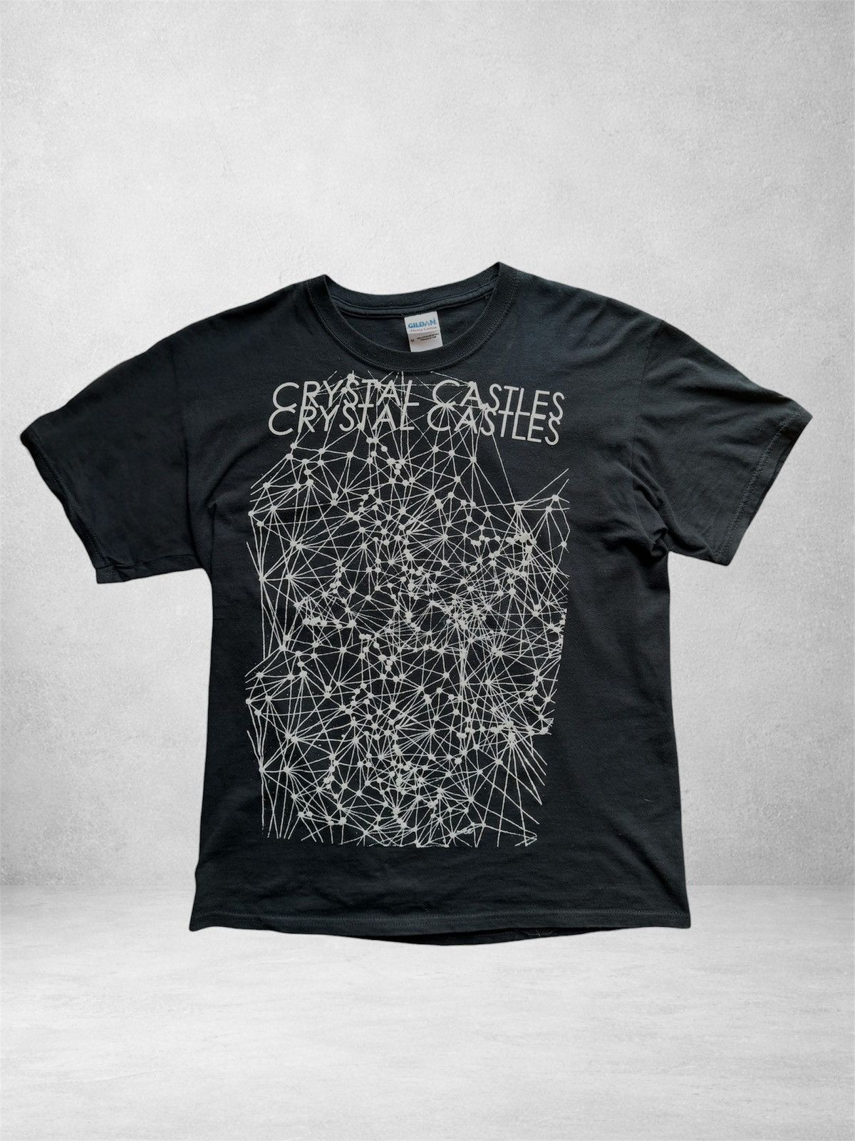 Pre-owned Band Tees 2010 Crystal Castles “crimewave” Tee In Black