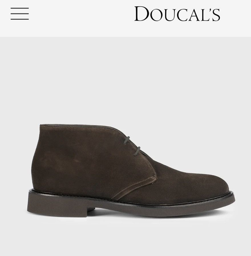 Doucal's DOUCAL'S Brown suede desert chukka boot IT 40 Size US 7 / EU 40 - 1 Thumbnail