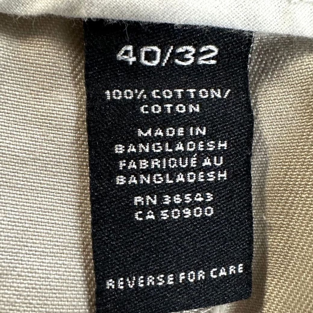 Van Heusen Van Heusen Khakis Pants Mens 40X32 Cream Slim Flat Front Straight Leg New Size US 40 / EU 56 - 5 Thumbnail