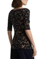 Lauren Ralph Lauren o1g2r1mq1025 Judy T-Shirt in Multicolor Size M / US 6-8 / IT 42-44 - 4 Thumbnail