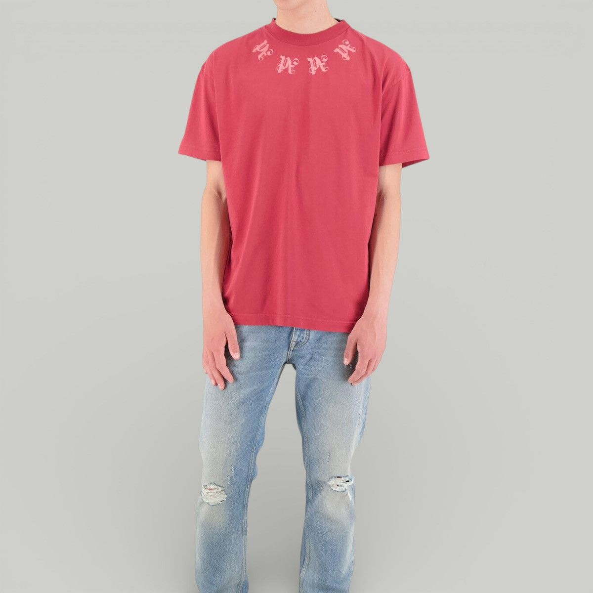 Palm Angels Palm Angels Statement Monogram T-shirt *NEW* Size US L / EU 52-54 / 3 - 3 Thumbnail