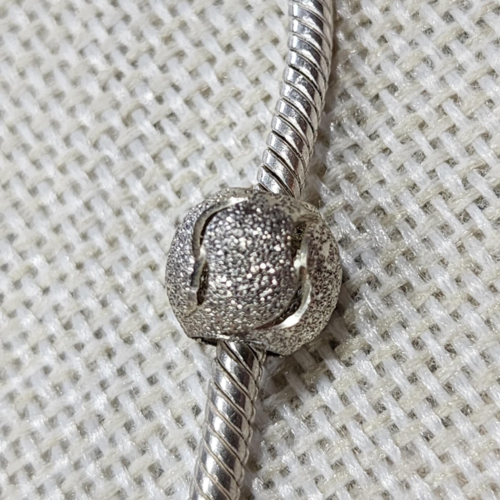 The Unbranded Brand Silver Bead Charm Pair Qty:2 Size ONE SIZE - 3 Thumbnail