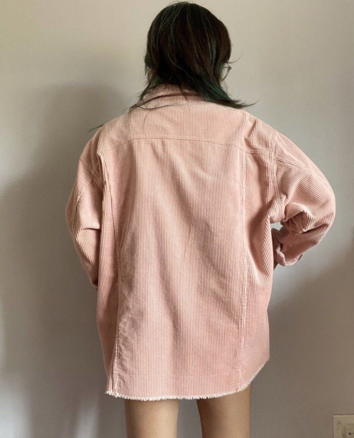 Zara Zara Pink Oversize Corduroy Jacket Size M / US 6-8 / IT 42-44 - 3 Thumbnail