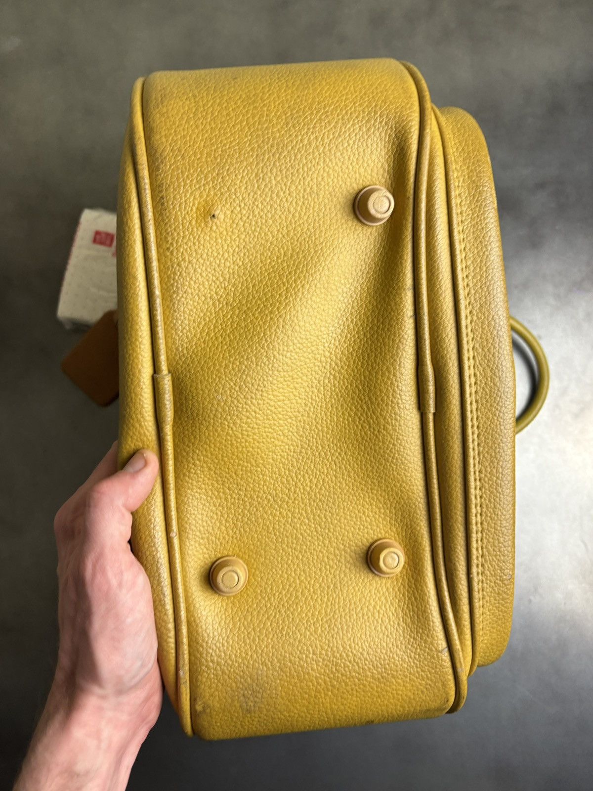 Vintage 1970s Bowling Bag Vintage Briefcase Tote Bag Lock & Key Size ONE SIZE - 11 Thumbnail