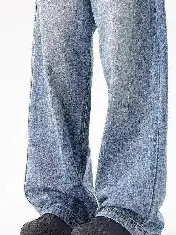 Japanese Brand Retro straight leg wide leg jeans Size US 32 / EU 48 - 4 Thumbnail