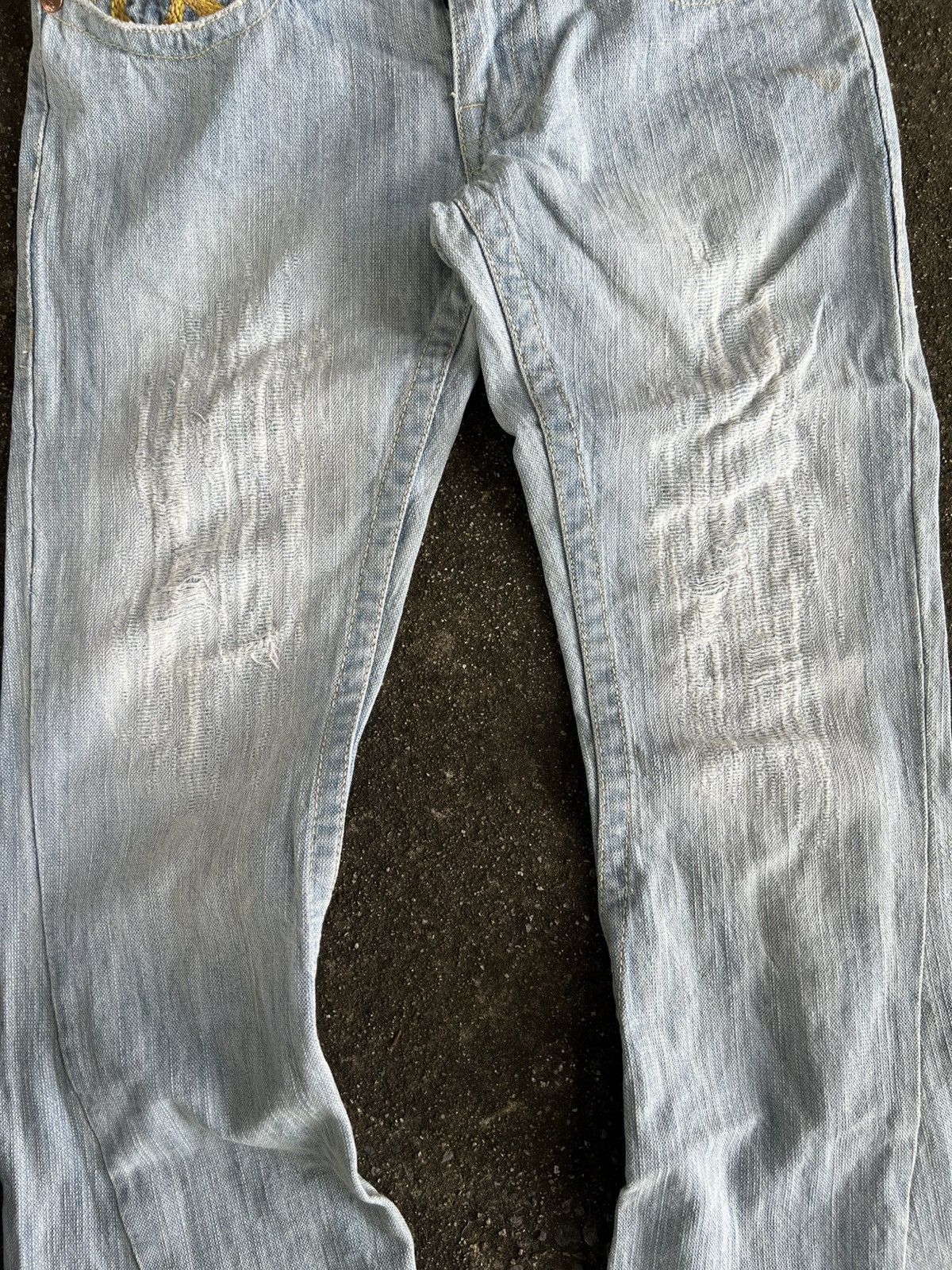 True Religion Thrashed Vintage TRUE RELIGION Flared Jeans Distressed Size US 32 / EU 48 - 5 Thumbnail