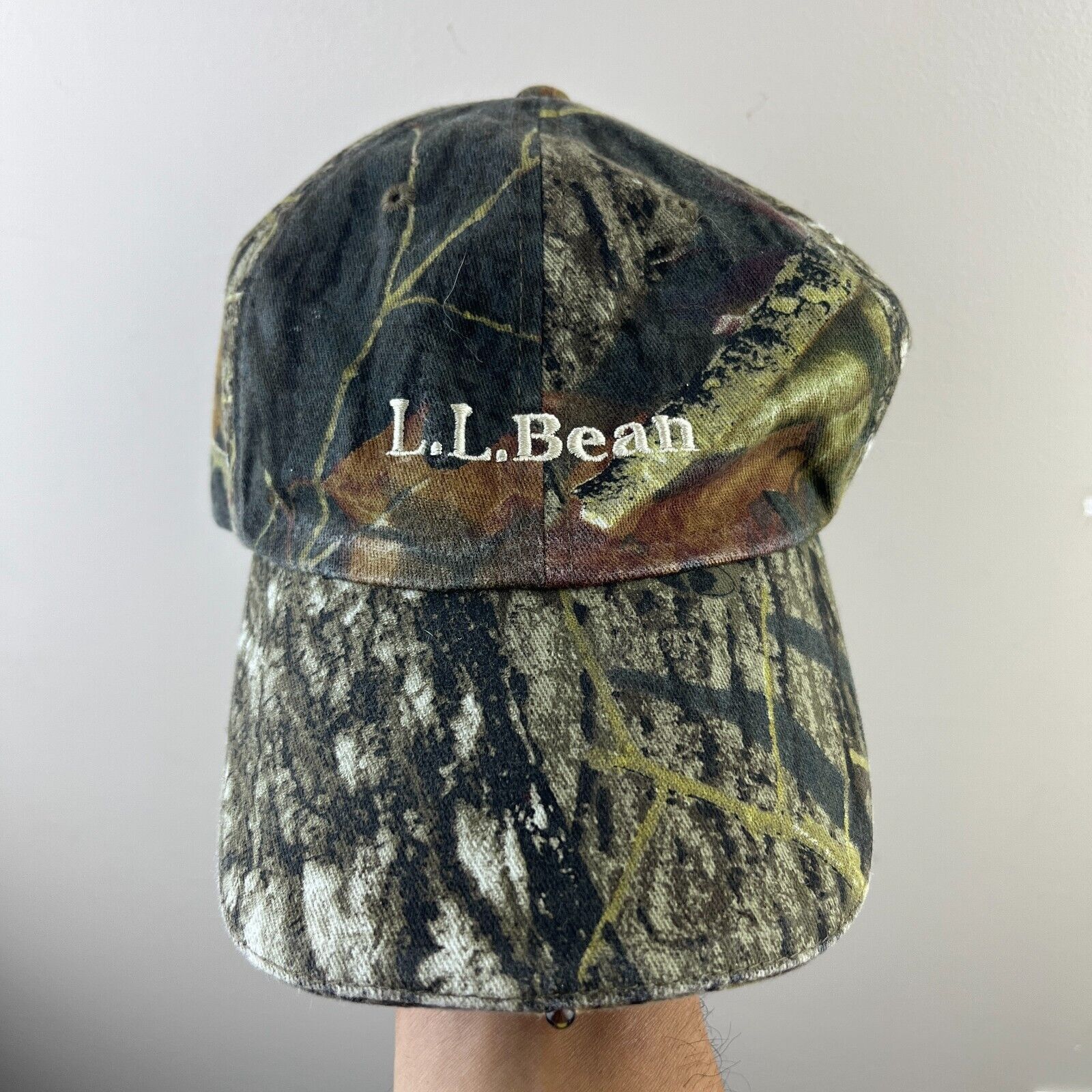 Vintage 90s Bean Real Tree Camo Strapback Hat