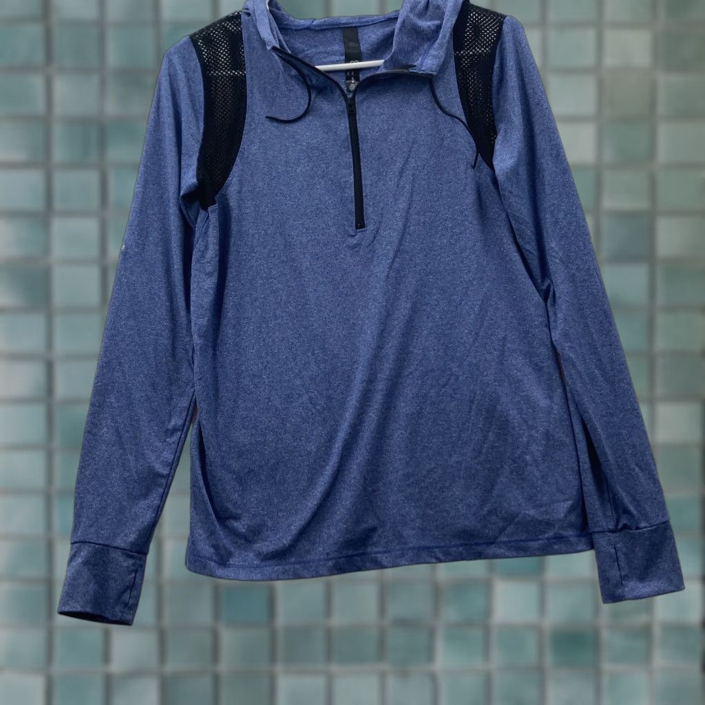 Vintage Aéropostale Live Love Dream Womens Blue Size S Quarter Zip Pullover Hoodie Size S / US 4 / IT 40 - 1 Thumbnail