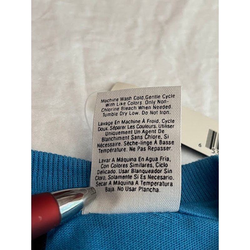 DKNY VTG DKNY Azure Blue T Shirt Size L NWT Size US L / EU 52-54 / 3 - 7 Thumbnail