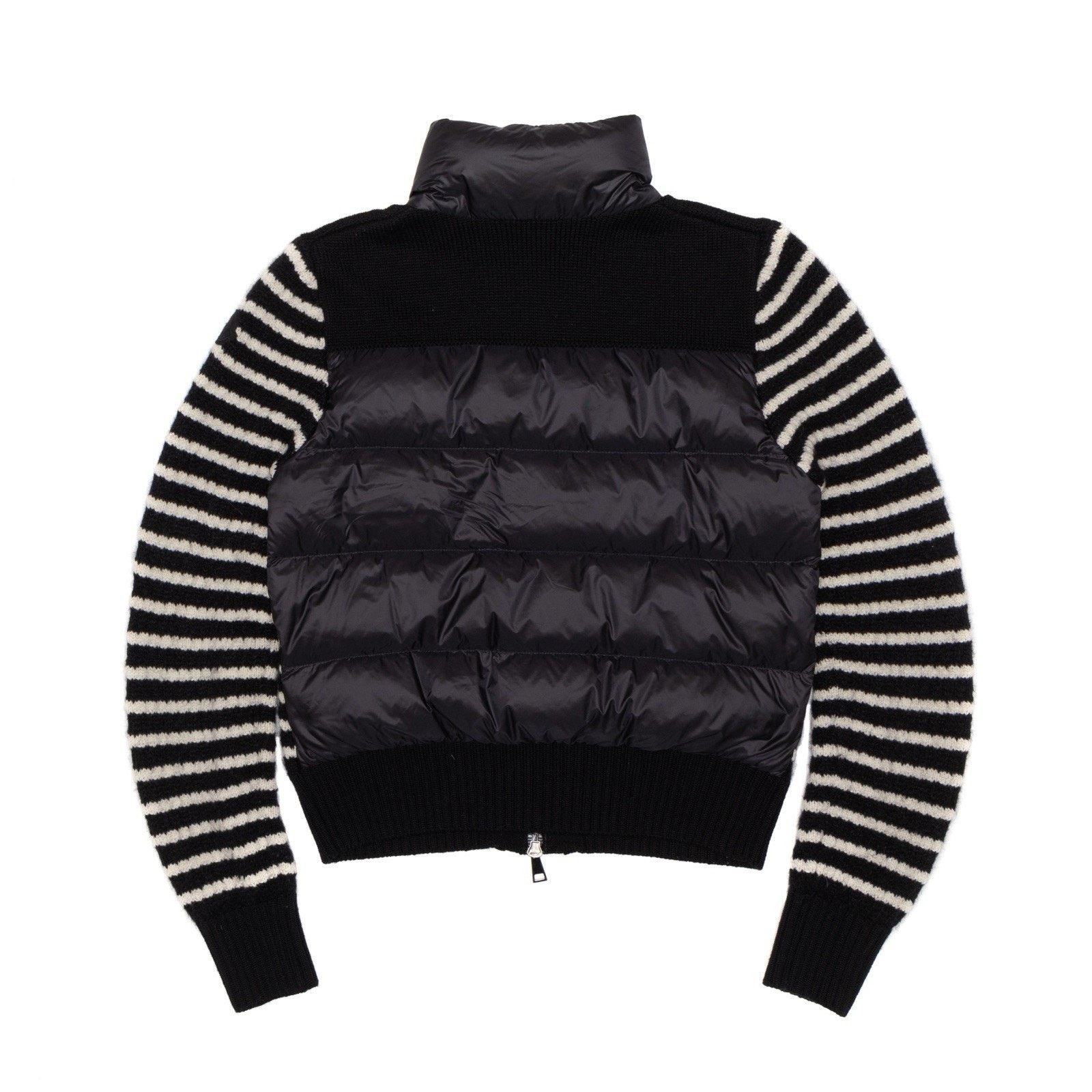 Moncler 1.6k$ MONCLER Striped Cardigan Tricot Wool Down Jacket XS Size XS / US 0-2 / IT 36-38 - 8 Thumbnail