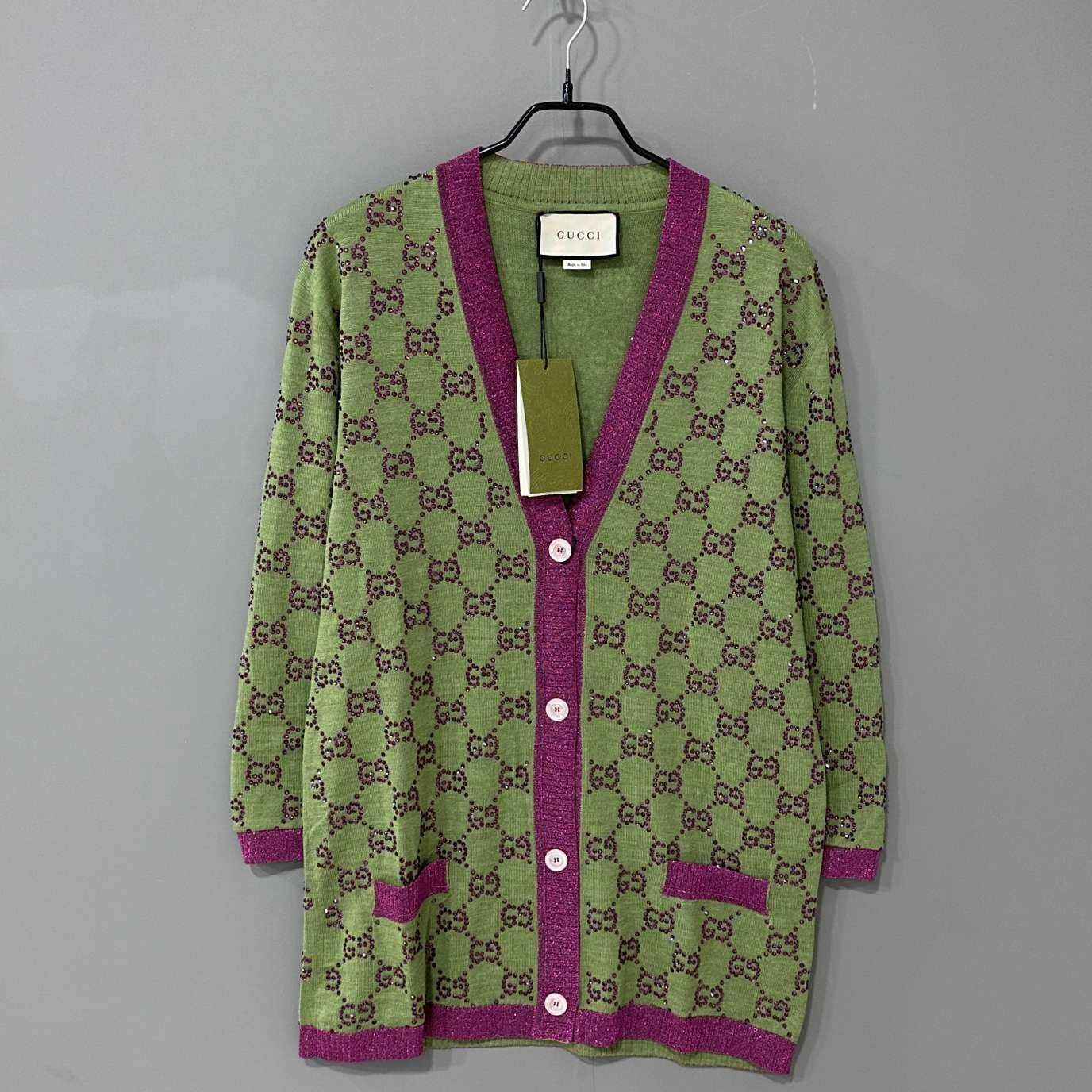 Gucci Gucci Green Jacket L Women Size L / US 10 / IT 46 - 1 Thumbnail