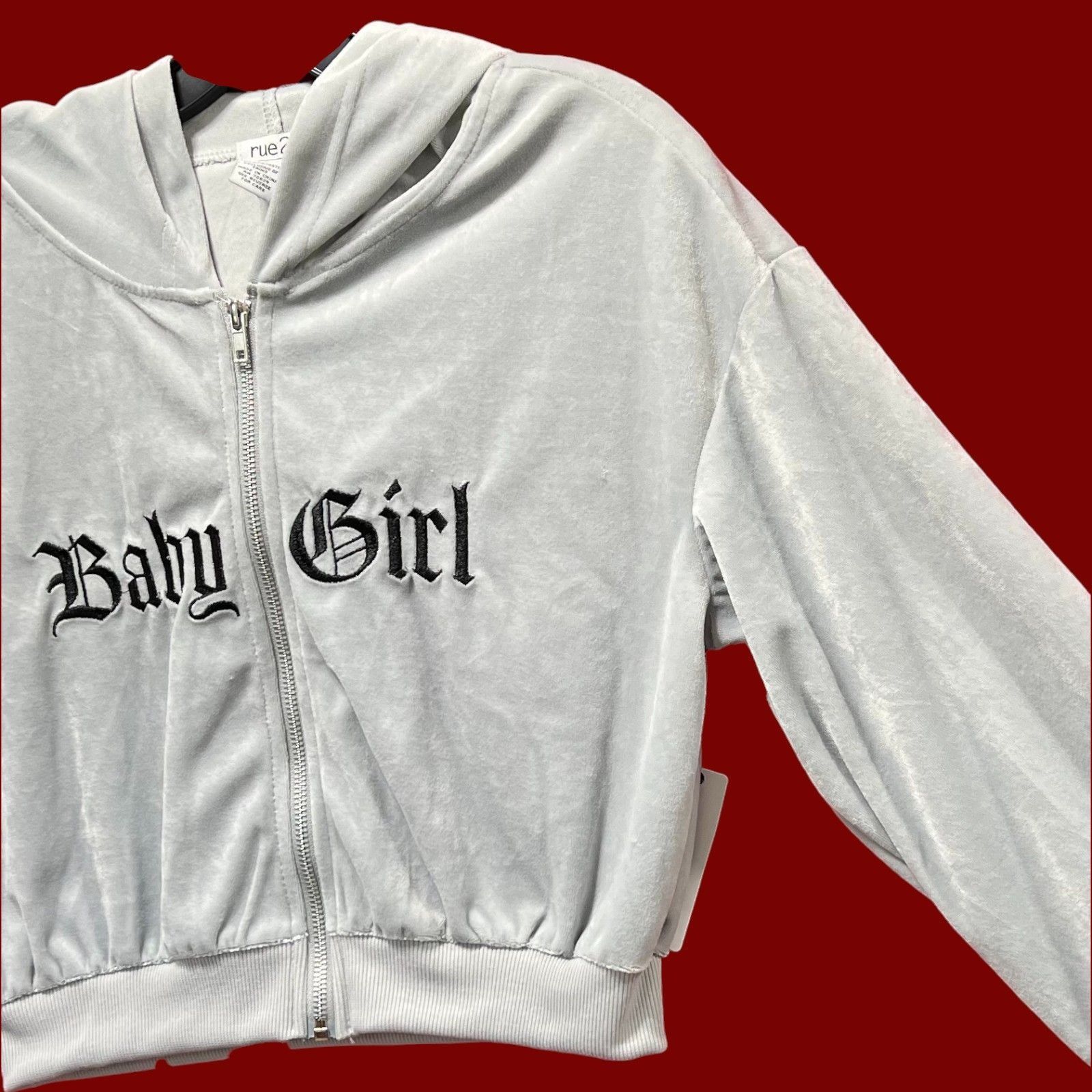 rue21 Rue 21 - Women's Long Sleeve Hooded Sweatshirt - Grey - Smal Size S / US 4 / IT 40 - 12 Thumbnail