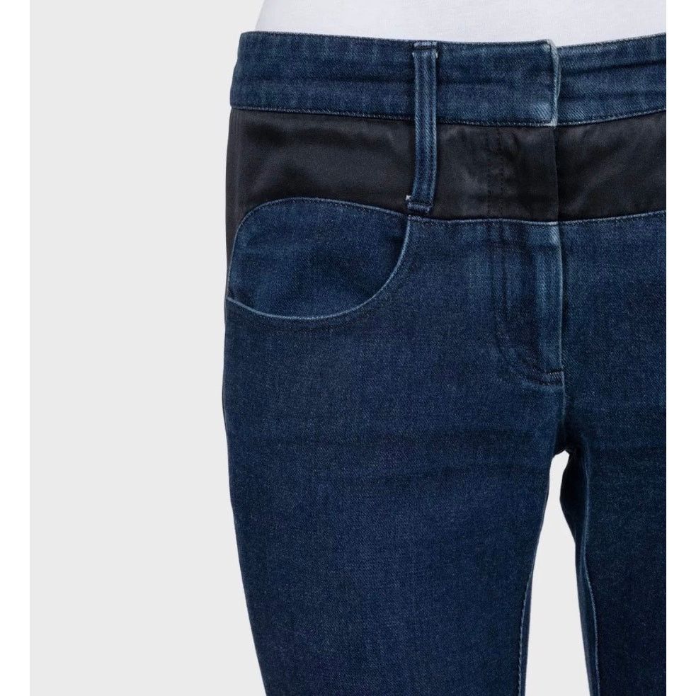 Chanel Chanel Dark Blue Accent Panels Skinny Jeans Sz.38 Size 27" / US 4 / IT 40 - 4 Thumbnail