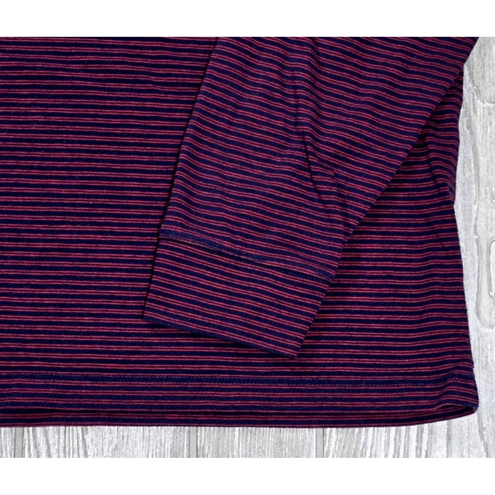 Vineyard Vines Vineyard Vines Edgartown Striped Hooded Tshirt Pink Blue Long Sleeve Men L Shirt Hoodie Pullover Logo Embroidered Knit Cotton Casual Preppy Baggy Size US L / EU 52-54 / 3 - 4 Thumbnail