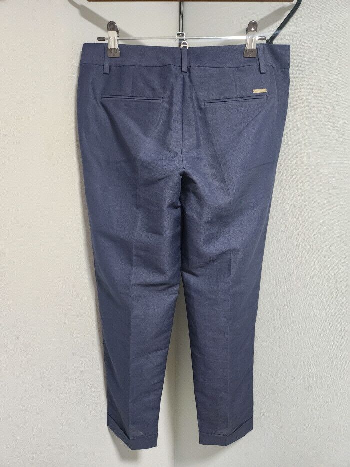 Dsquared2 Dsquared2 SS Navy Linen Pants Size 25" / US 0 / IT 36 - 4 Thumbnail