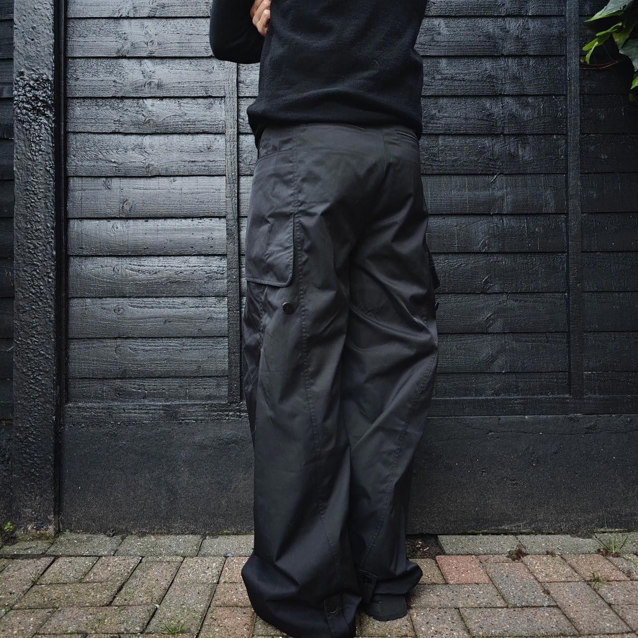 Other Black Cargo Wide Leg Parachute Pants Size US 32 / EU 48 - 5 Thumbnail