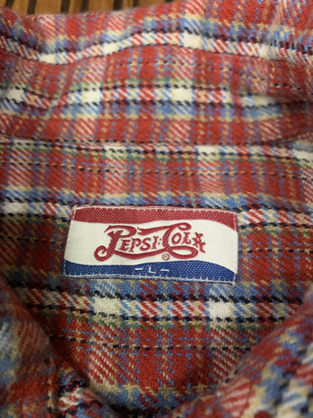 Flannel × Vintage PepsiCola Retro Flannel Size US L / EU 52-54 / 3 - 4 Thumbnail