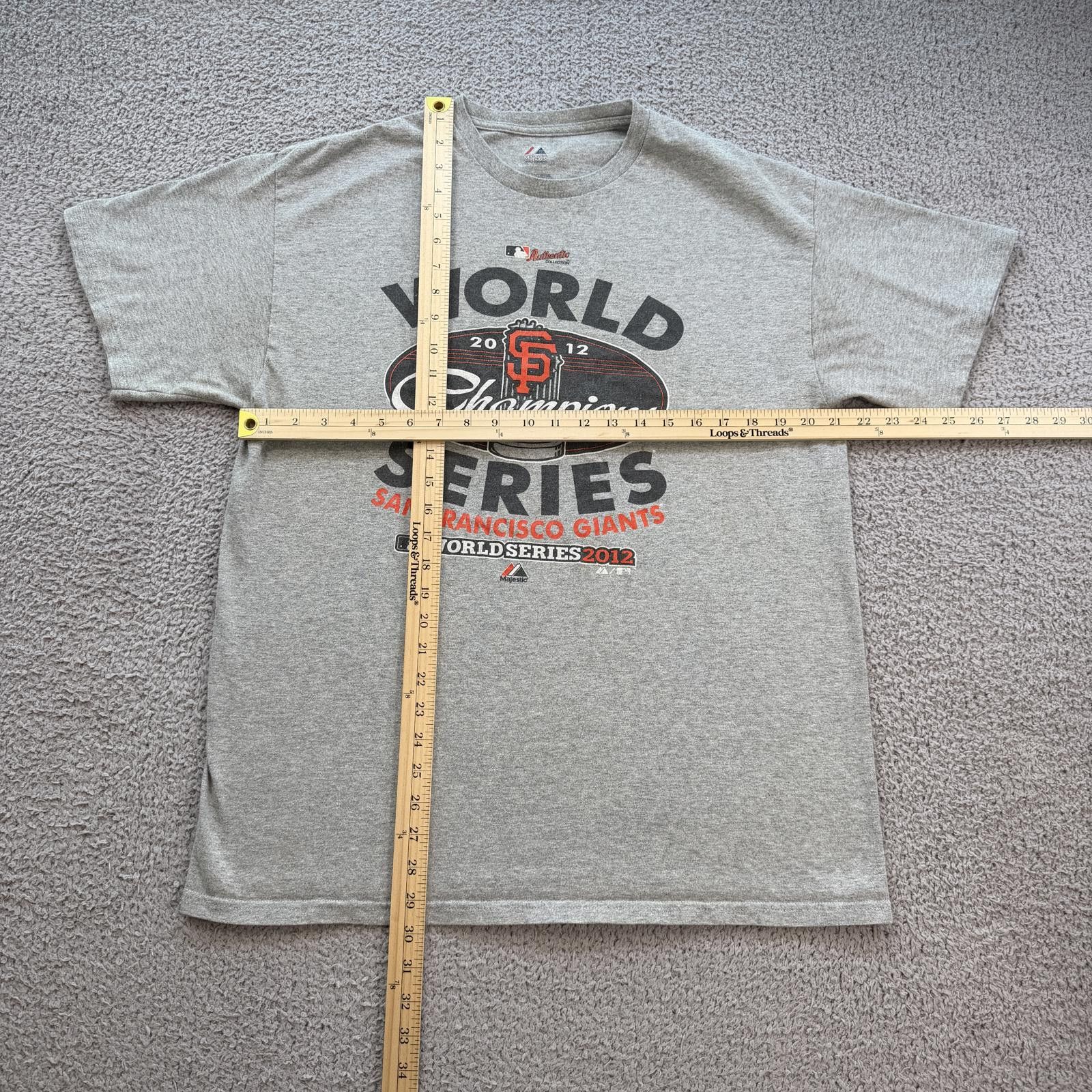 Majestic San Francisco Giants 2012 World Series Champions T Shirt XL Size US XL / EU 56 / 4 - 3 Thumbnail