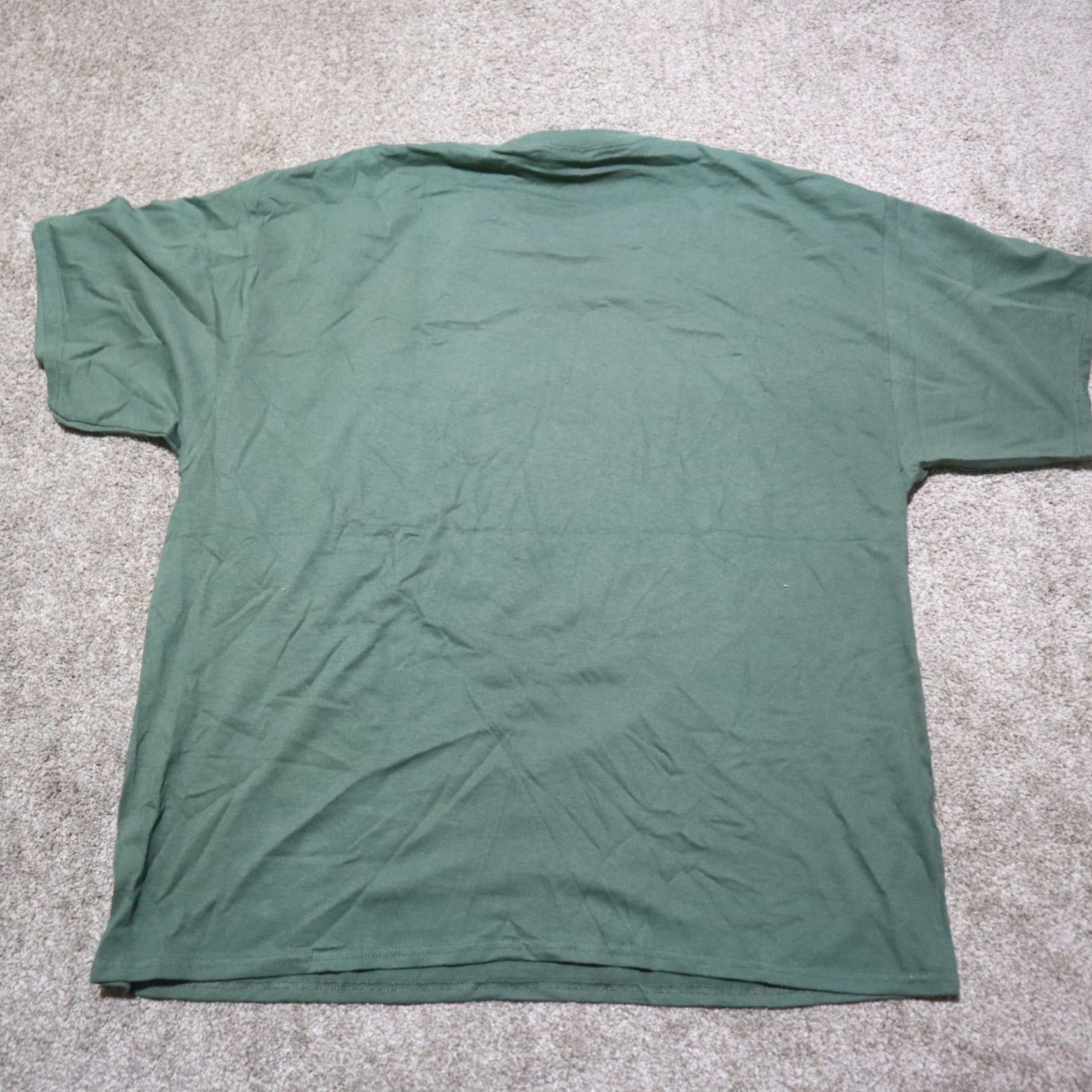 Vintage US ARMY Shirt Adult 3XL Green Short Sleeve Crew Neck Big Print Army Theme Mens Size US XXL / EU 58 / 5 - 7 Thumbnail