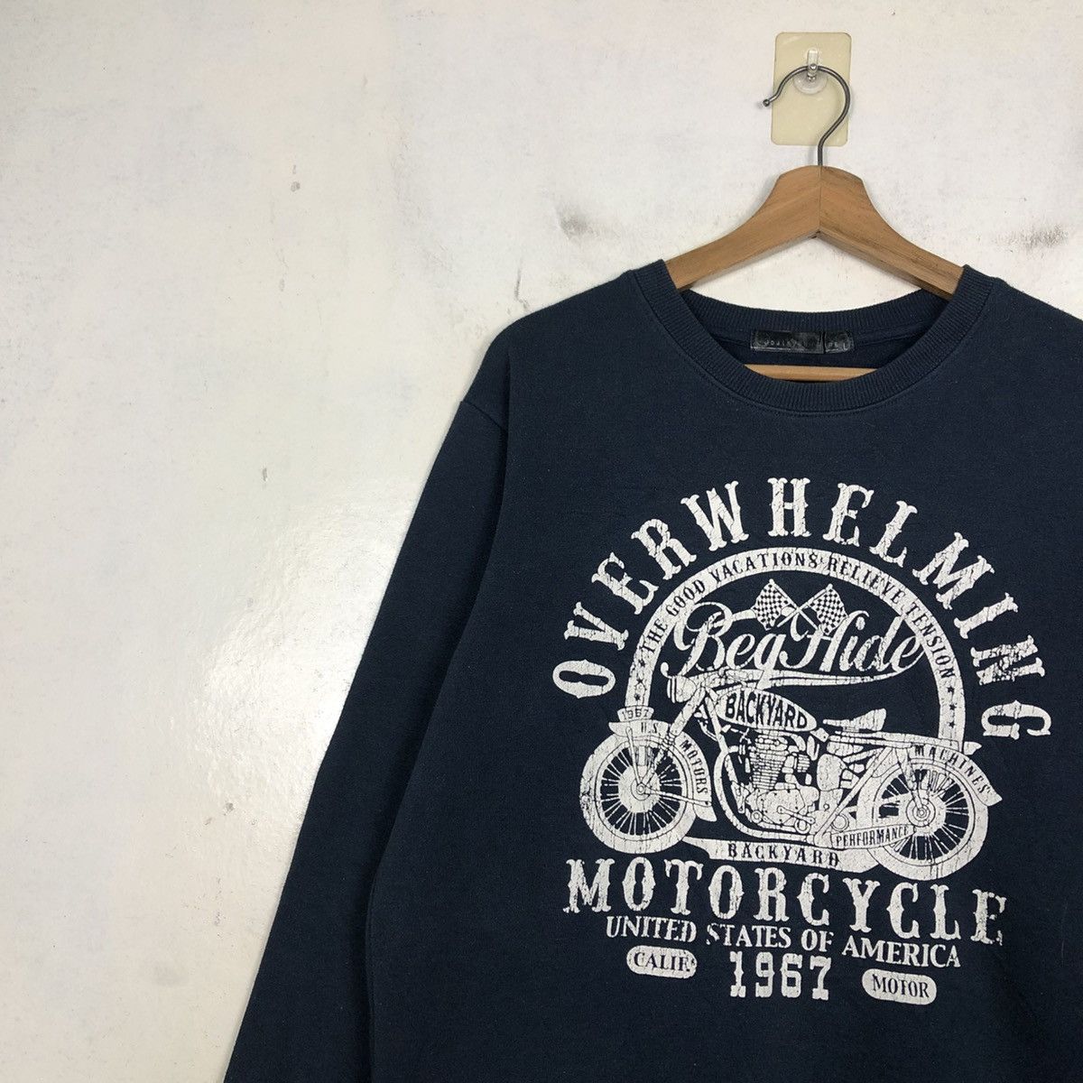 Japanese Brand 📌Beg Hide Motor United State of America Sweatshirt Punk Size US M / EU 48-50 / 2 - 9 Thumbnail