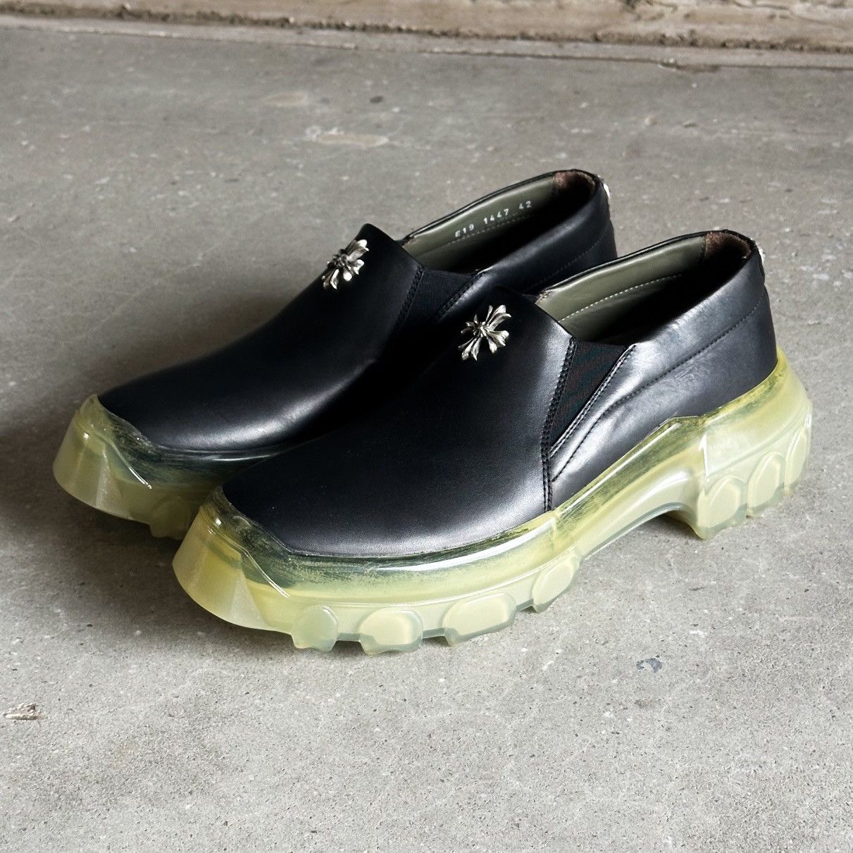 Chrome Hearts × Rick Owens 1/1 Special Order Maltese Cross LBO Tractor Boat Shoes 🍈 Size US 9.5 / EU 42-43 - 4 Thumbnail