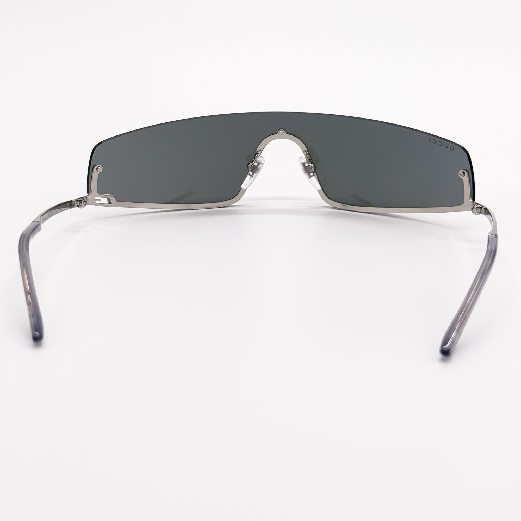 Gucci NEW GUCCI SUNGLASSES GG1561S 001 SILVER SHIELD UNISEX GUCCI Size ONE SIZE - 9 Thumbnail