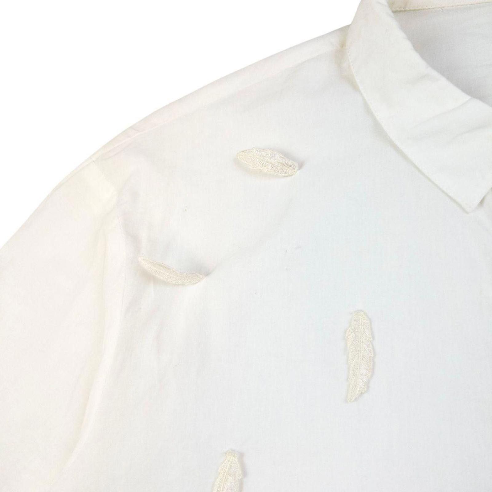 Issey Miyake Vintage Ne-Net By Issey Miyake Feather Button Up Shirt SizeM Size US M / EU 48-50 / 2 - 4 Thumbnail