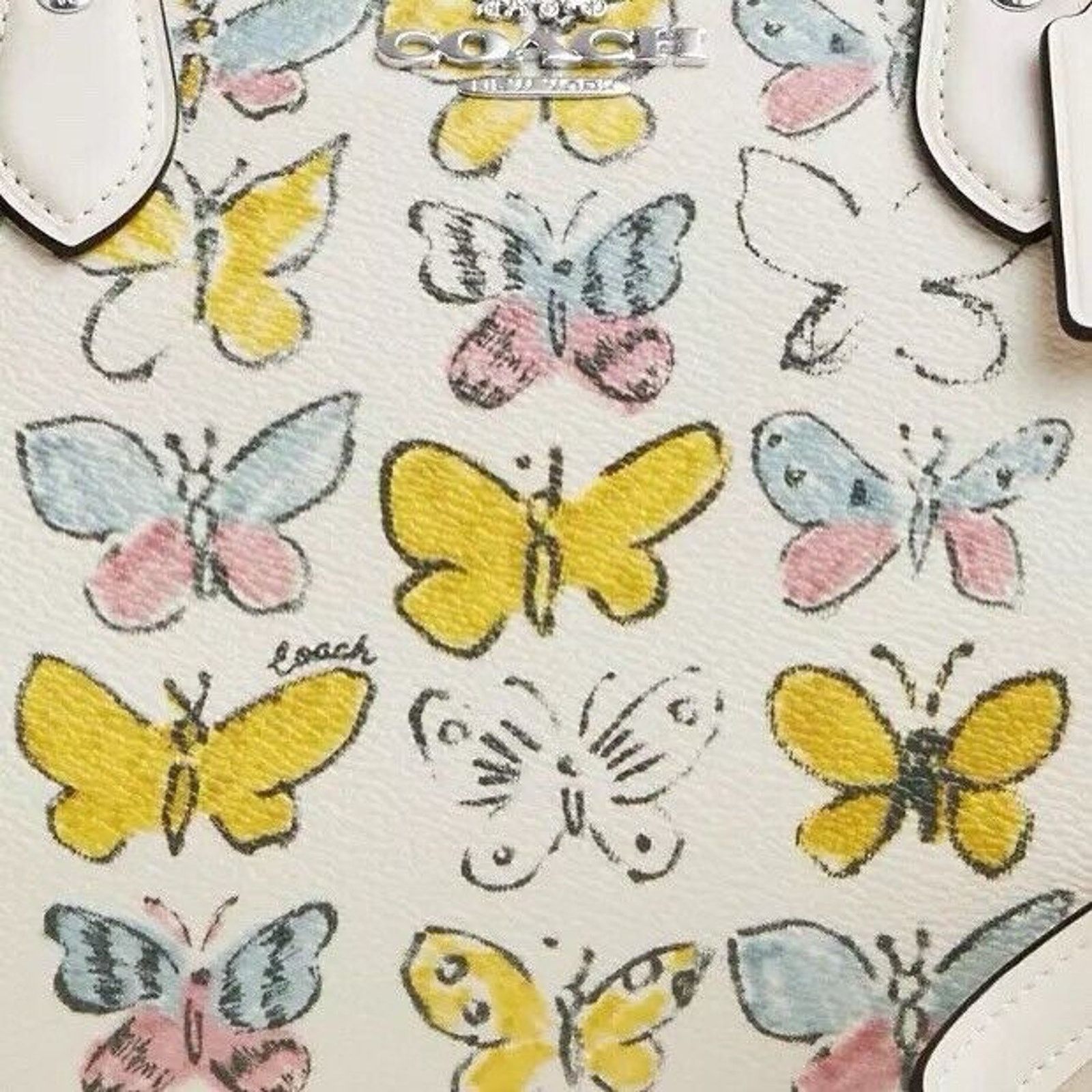 Coach NWT Coach Rowan Satchel Bag With Butterfly CAK07 Size ONE SIZE - 7 Thumbnail