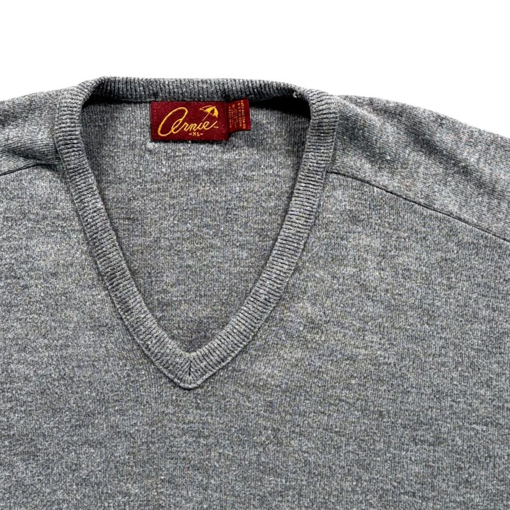 Vintage VINTAGE Arnold Palmer Sweater Mens XL Gray Adult Neck Arnie Golf USA 80s Size US XL / EU 56 / 4 - 2 Thumbnail