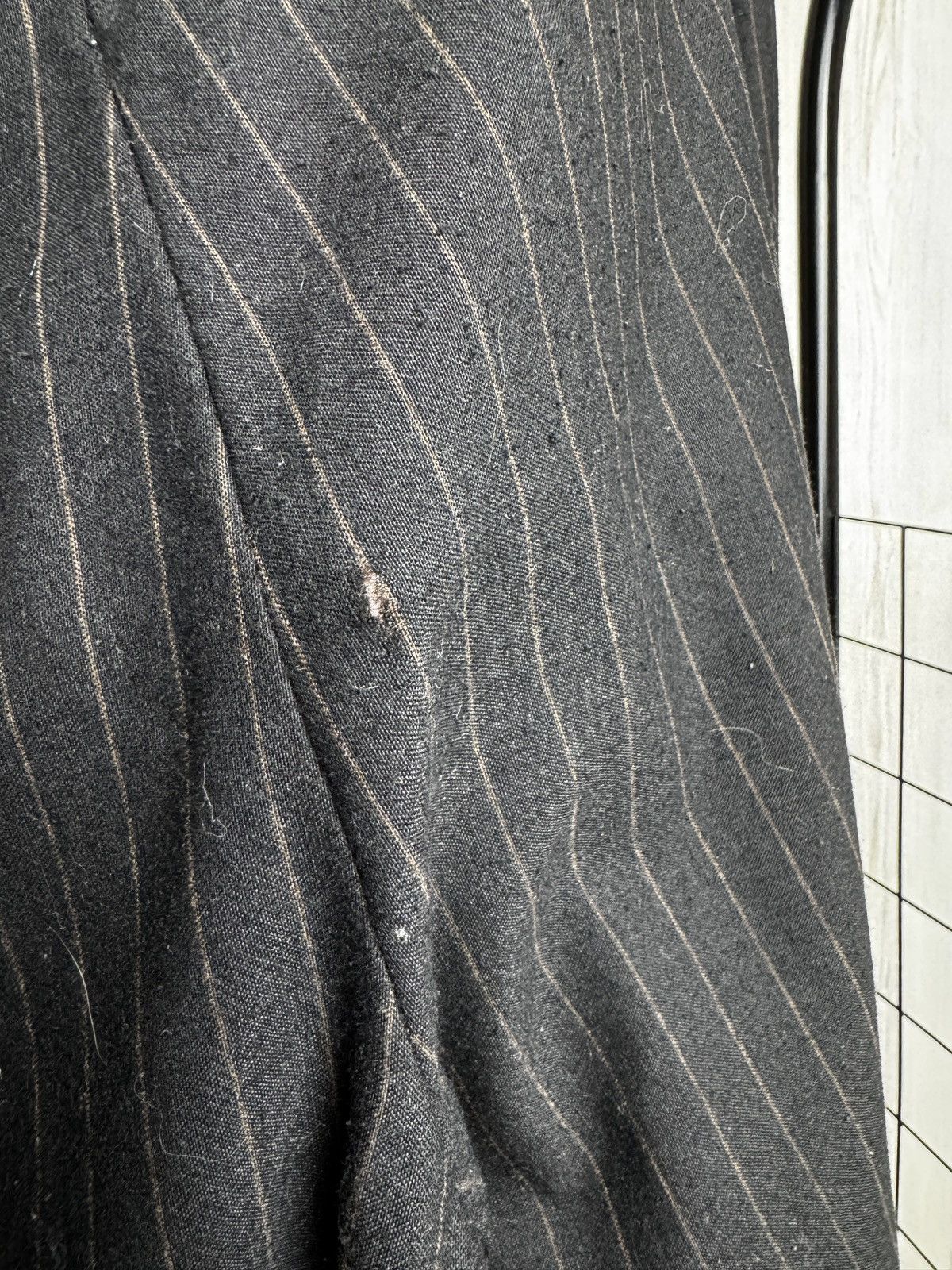 Allsaints Allsaints Blues Trouser pinstripe black brown wool blend Size US 38 / EU 54 - 9 Thumbnail