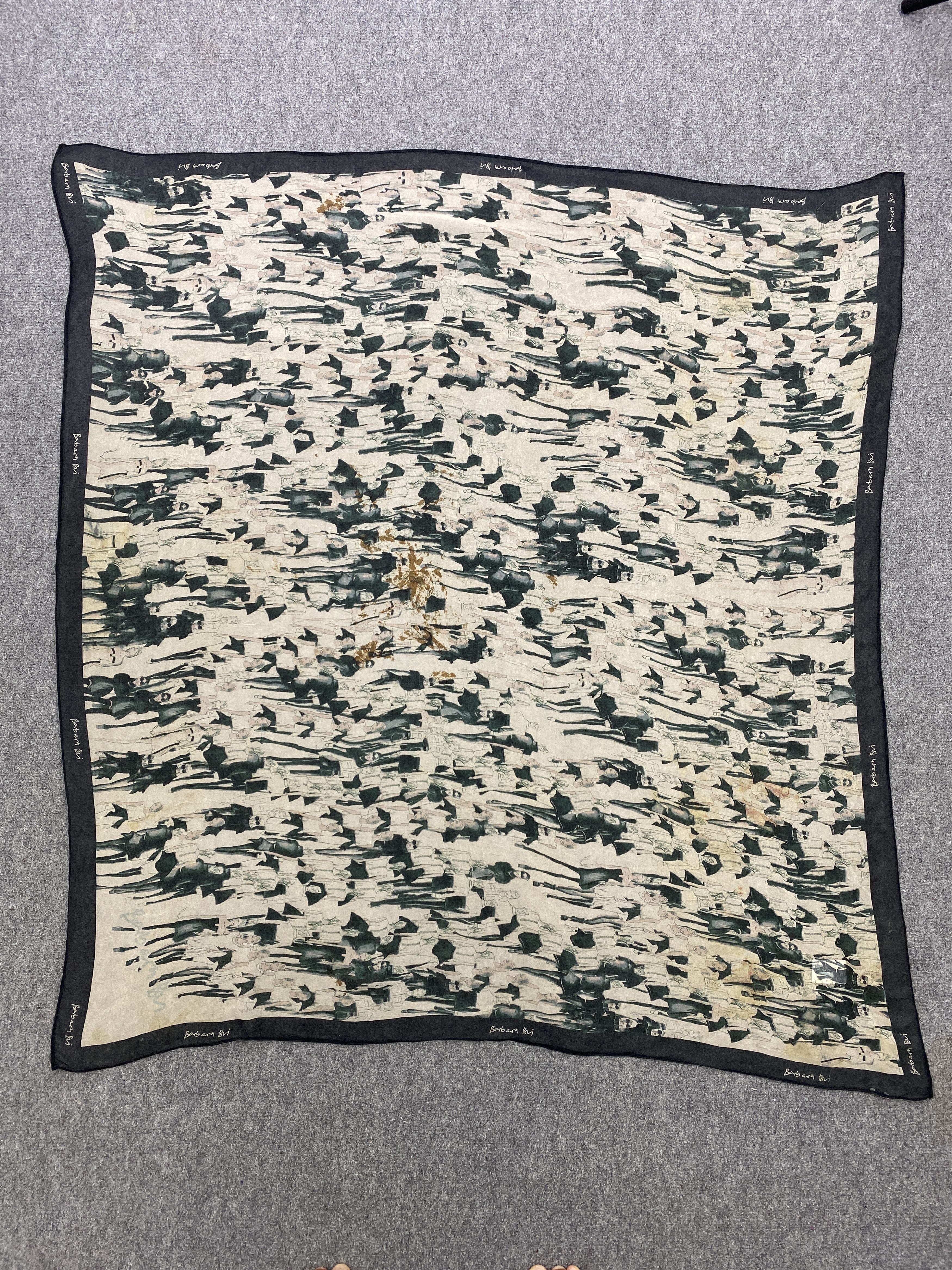 Vintage Vintage 80s Barbara Bri Silk Scarf SN0098 Size ONE SIZE - 9 Thumbnail