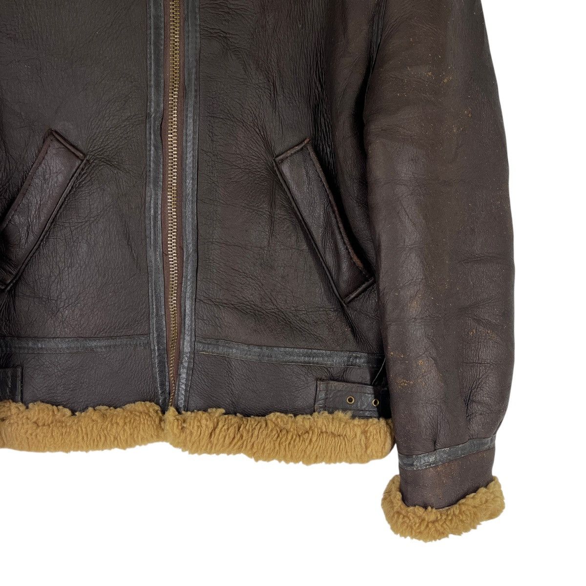 Vintage 🔥 Vintage Type B3 Insignia Shearling Leather Jacket Size US S / EU 44-46 / 1 - 8 Thumbnail