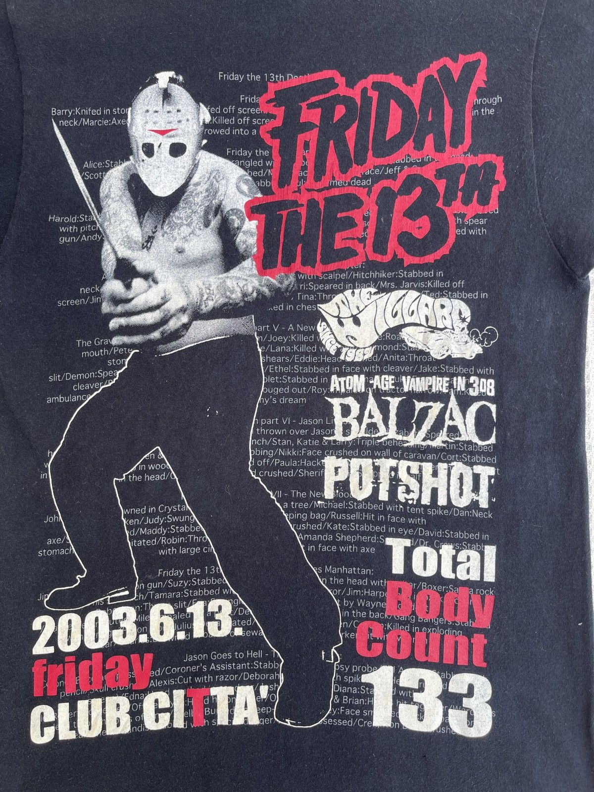 Band Tees × Expert Horror Last Drop🔥Rare🔥Vtg FRIDAY THE 13th x Balzac Horror T Shirt Size US S / EU 44-46 / 1 - 11 Thumbnail